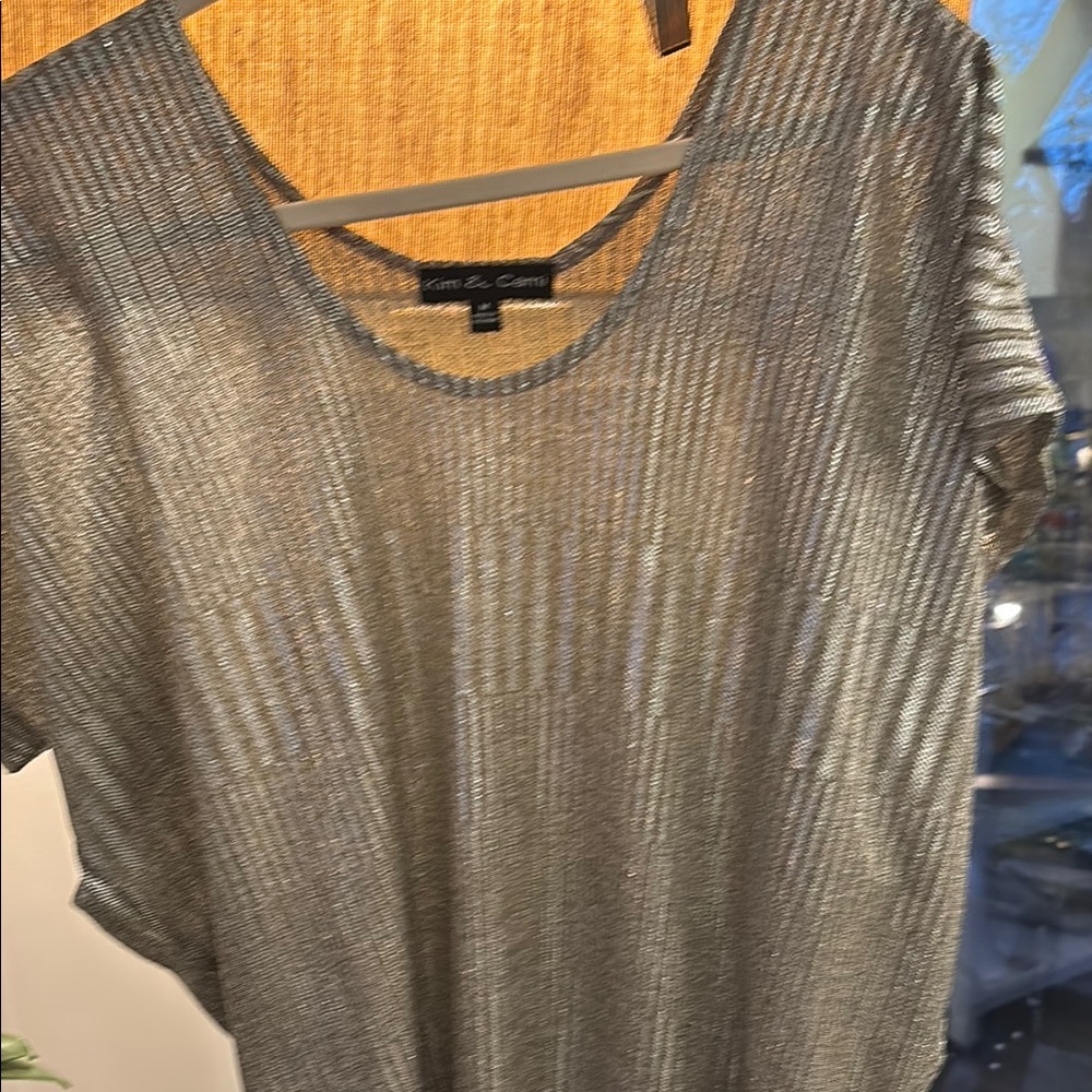 Karen Kane Silver Women's Top